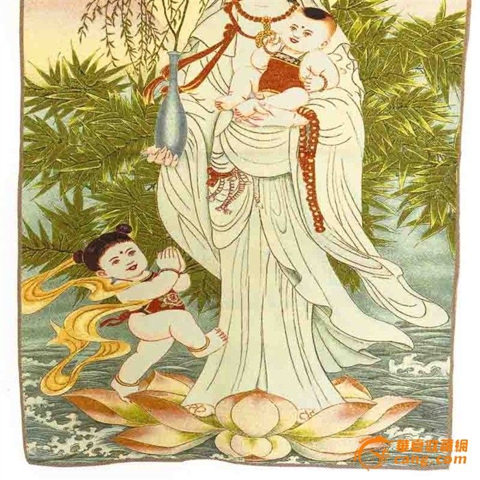 织锦 送子观音