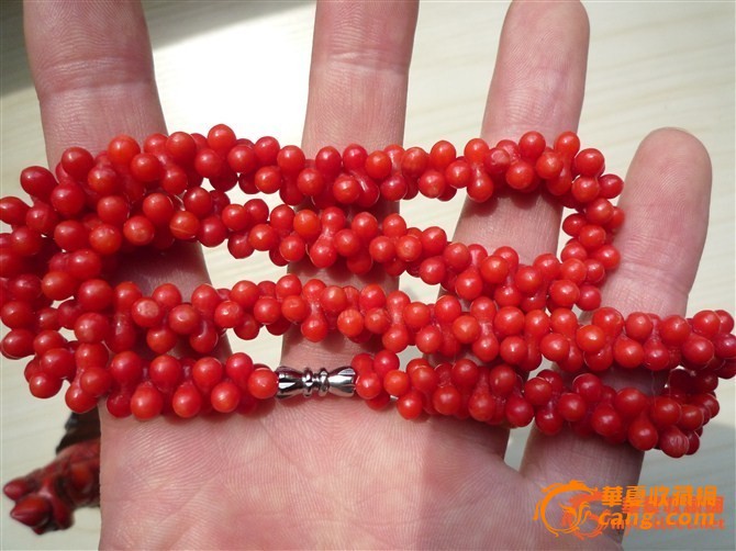 红珊瑚·花生形·寓意生生如意项链_红珊瑚·