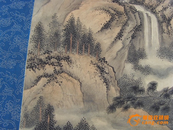 近代国画精品山水人物画一幅_近代国画精品山水人物画