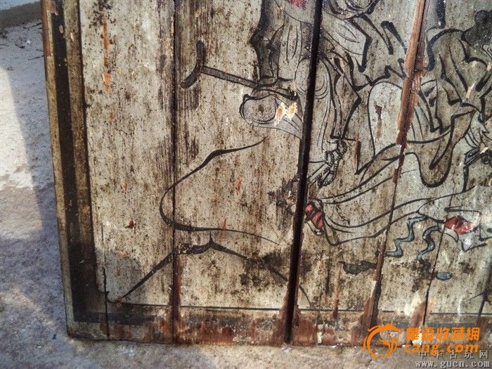 画于木板上的神仙画(世上几千年)图片