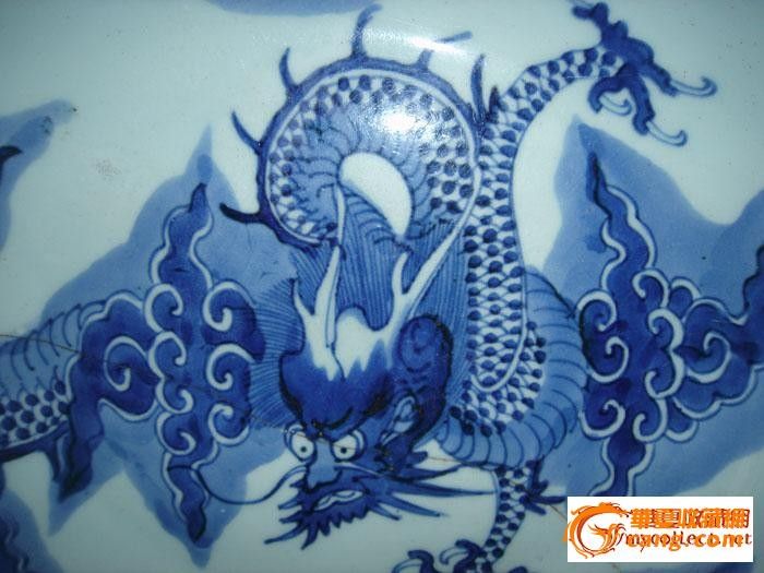 青花过肩龙纹盘_青花过肩龙纹盘价格_青花过