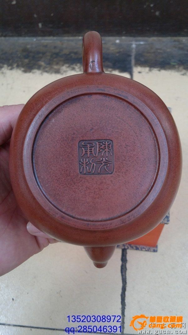 手工紫砂壶一把高:9cm