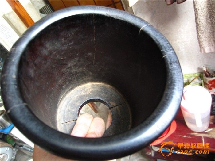 清代紫檀木文房笔筒一个_清代紫檀木文房笔筒