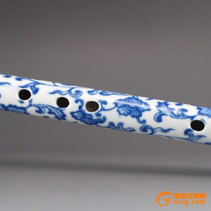 青花瓷乐器 瓷器笛子