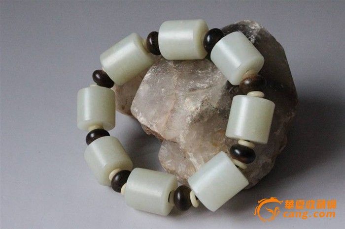 和田玉桶珠手串_和田玉桶珠手串价格_和田玉