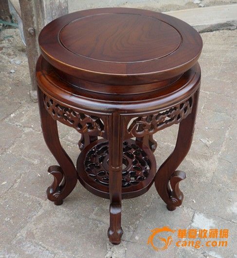 老榆木龙凳圆盘墩_老榆木龙凳圆盘墩价格_老