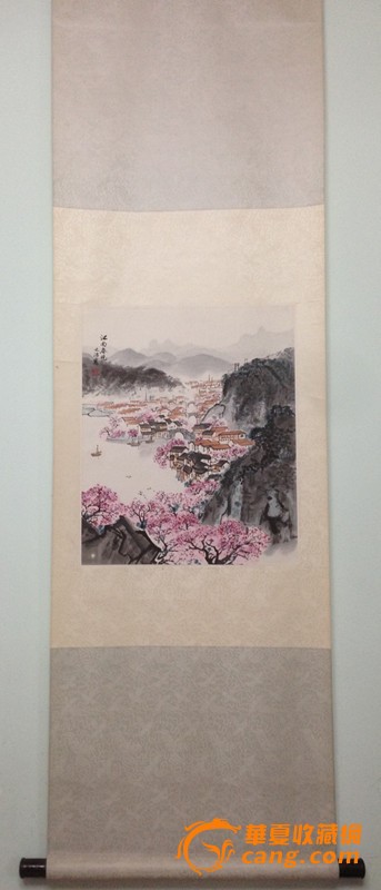 海派名家宋文治江南春晓山水画真迹字画