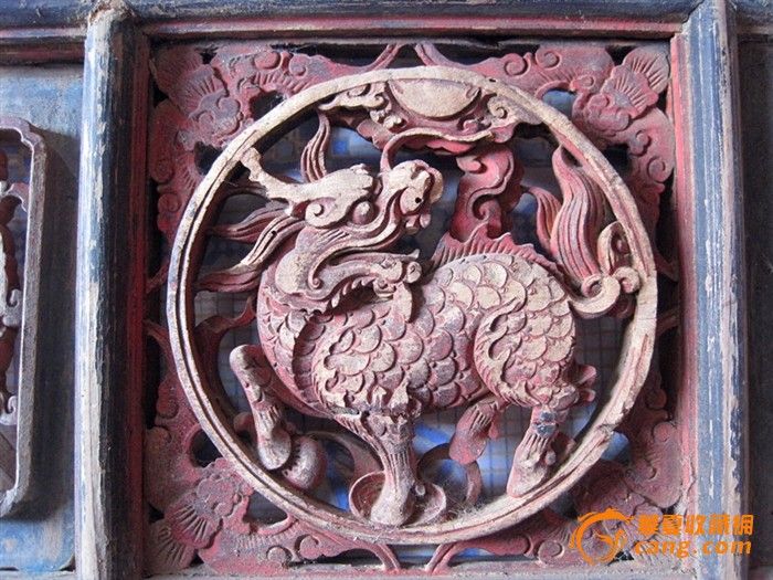 清代福建工麒麟雕板_清代福建工麒麟雕板价格