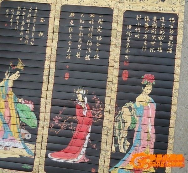 <em>清代</em>竹简<em>四大美女</em>四屏画_<em>清代</em>竹简<em>四大美女</em>四