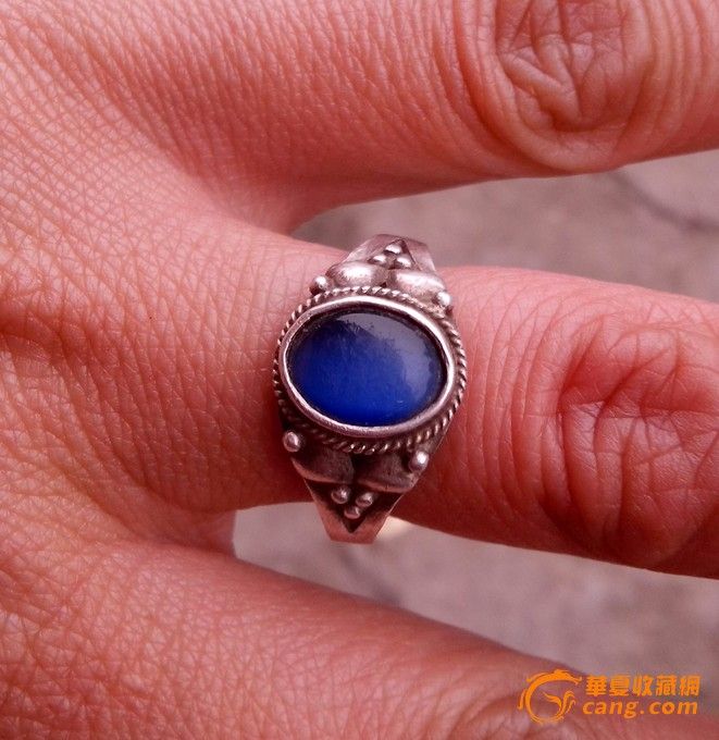 清代蓝宝石银戒指_清代蓝宝石银戒指价格_清