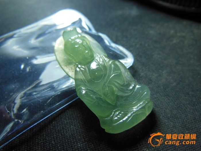 晴水翡翠拂尘观音_晴水翡翠拂尘观音价格_晴水翡翠拂尘观音图片_来自藏友有位佳人_玉石_地摊交易_华夏收藏网 cang.com