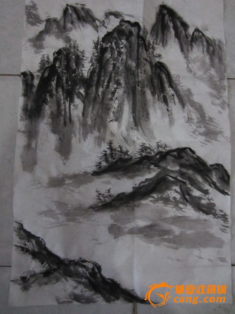 佚名水墨山水画_佚名水墨山水画价格_佚名水