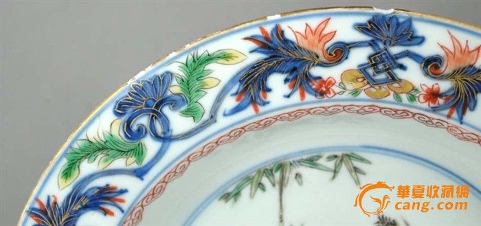 康熙陆合同春岁寒三友盘_康熙陆合同春岁寒三