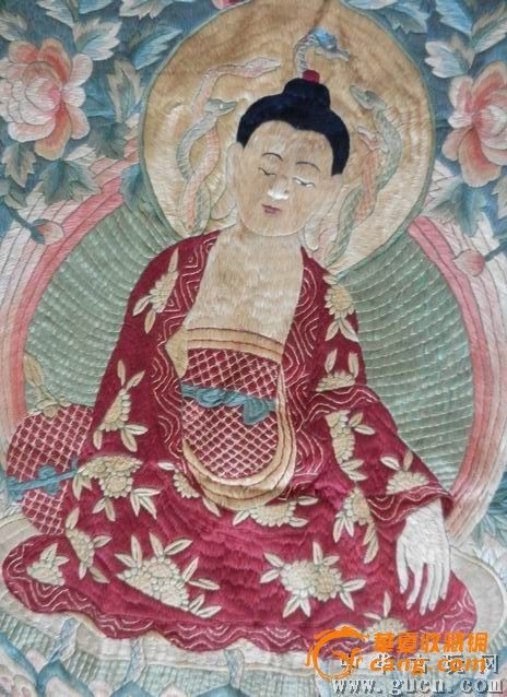 清代精品刺绣龙树菩萨唐卡_清代精品刺绣龙树菩萨唐卡价格_清代精品刺绣龙树菩萨唐卡图片_来自藏友春江映月_杂项_地摊交易_华夏收藏网 cang.com