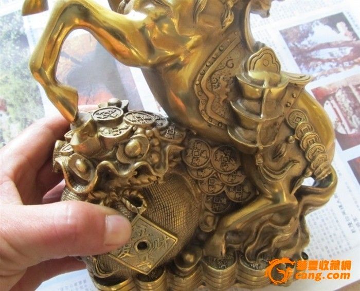 立马发财铜摆件_立马发财铜摆件价格_立马发财铜摆件图片_来自藏友雅苑888_铜器_地摊交易_华夏收藏网 cang.com