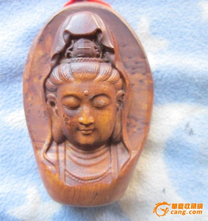 麻梨疙瘩雕刻的观音挂牌子_麻梨疙瘩雕刻的观音挂牌子价格_麻梨疙瘩雕刻的观音挂牌子图片_来自藏友从不售假_杂项_地摊交易_华夏收藏网 cang.com