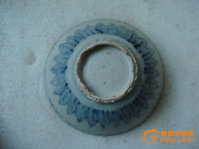 明代青花牡丹蕉叶碗_明代青花牡丹蕉叶碗价格