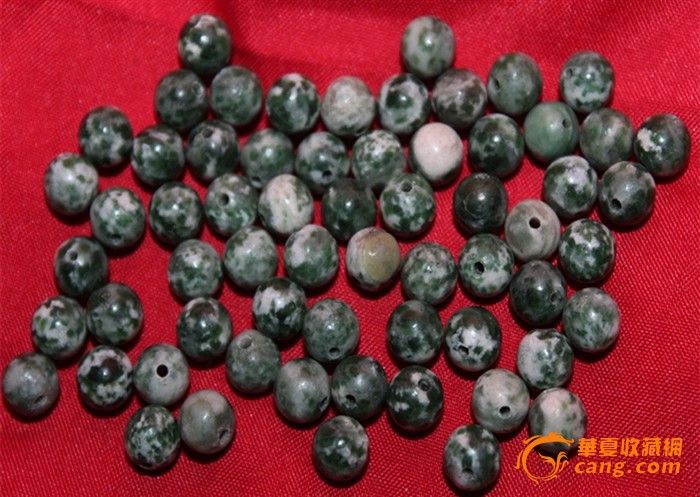 罕见60粒出土龙眼石珠子