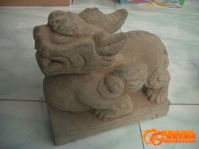 精美石雕小麒麟一对_精美石雕小麒麟一对价格