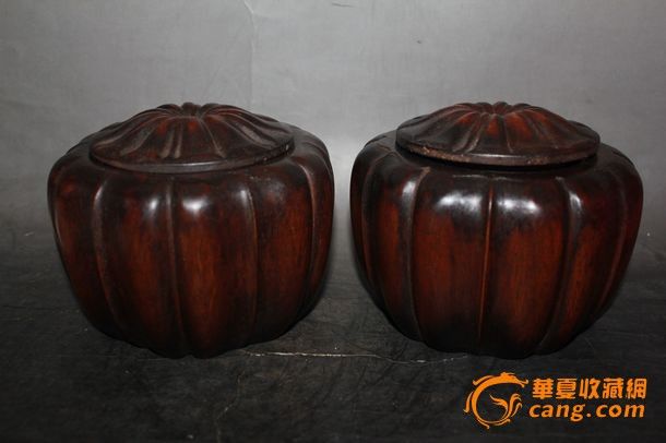 收来的老木头象棋罐一对_收来的老木头象棋罐