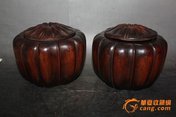 收来的老木头象棋罐一对_收来的老木头象棋罐
