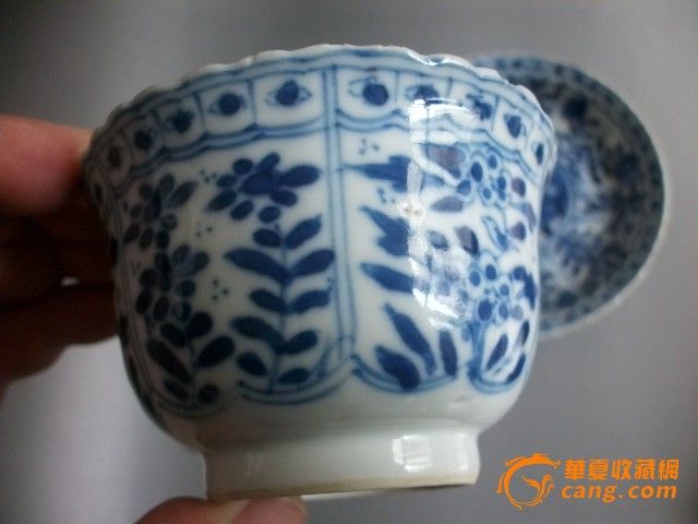 欧洲回流精品-清康熙翠毛蓝瓜棱有款杯盏一套3_欧洲回流精品-清康熙翠毛蓝瓜棱有款杯盏一套3价格_欧洲回流精品-清康熙翠毛蓝瓜棱有款杯盏一套3图片_来自藏友大学教授_陶瓷_地摊交易_华夏收藏网 cang.com
