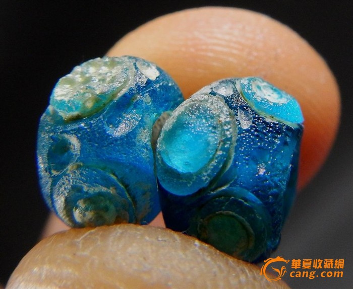 一对*蜻蜓眼琉璃珠 【不议价】