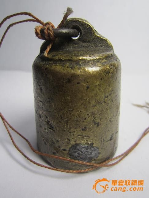 今天收到的傻开门 清代一斤重 老黄铜 秤砣_今