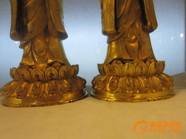 铜鎏金阿难迦叶_铜鎏金阿难迦叶价格_铜鎏金