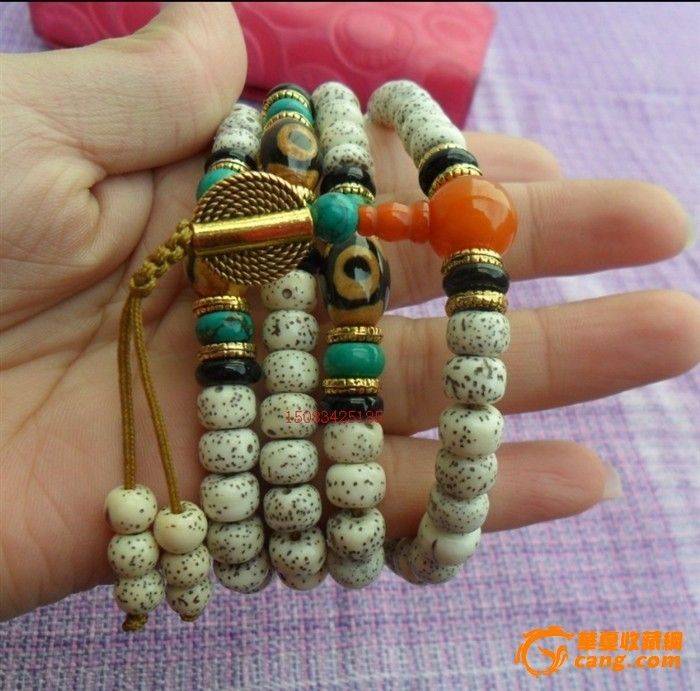 星月菩提带天珠珠男士女士手链108颗_星月菩