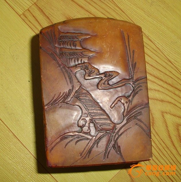 ◢◤╲ 收来的寿山田黄石大印章一个 ◢◤╲_