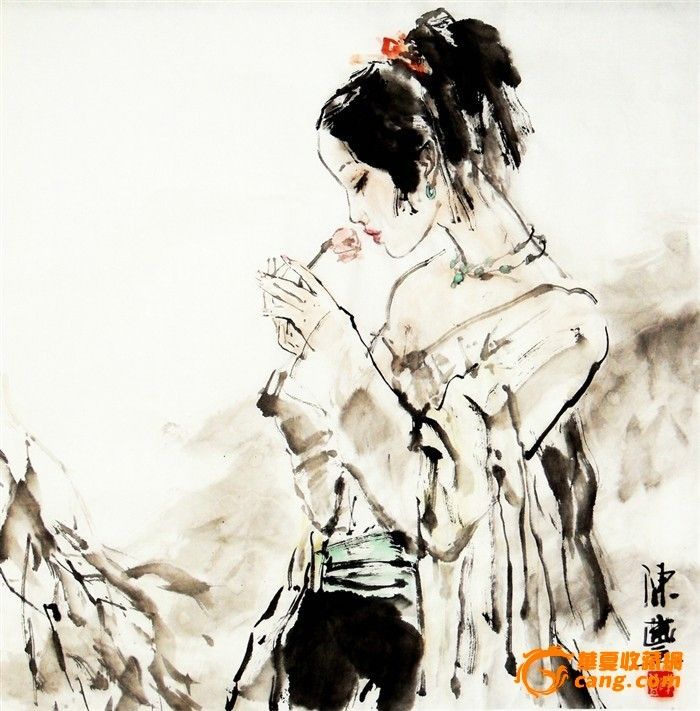 当代著名人物画家陈丰作品_当代著名人物画家