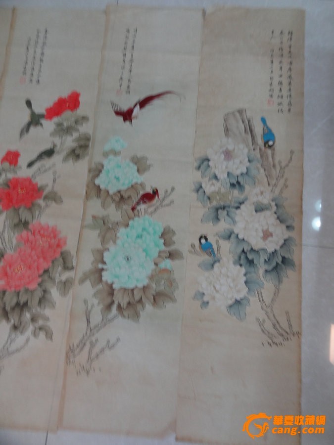 马家桐花鸟画