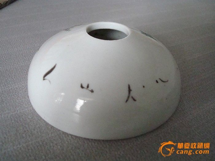 清末<em>美女</em>庭院园林<em>山水图</em>水盂_清末<em>美女</em>庭院园