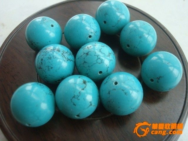 清代绿松石珠10颗_清代绿松石珠10颗价格_清