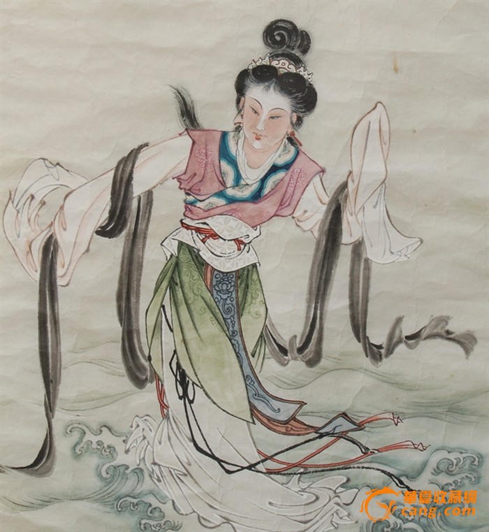工笔画大师王凤年先生 工笔仕女/国画精品人物名人字画真迹专卖