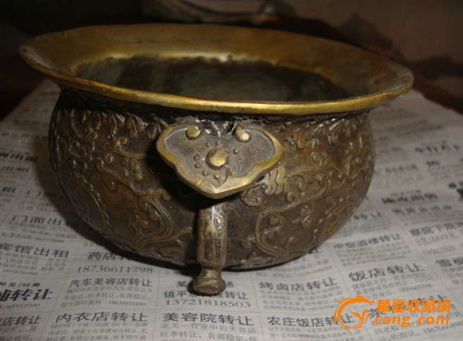 黄铜香炉_黄铜香炉价格_黄铜香炉图片_来自藏友心飞扬