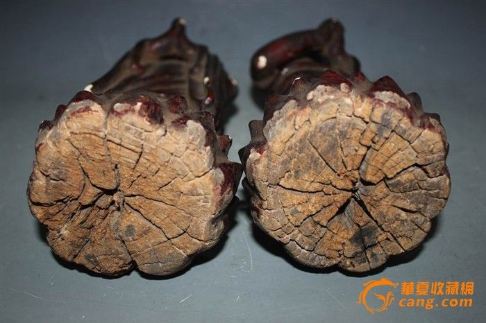 2014 清代老木头漆金罗汉一对_2014 清代老木