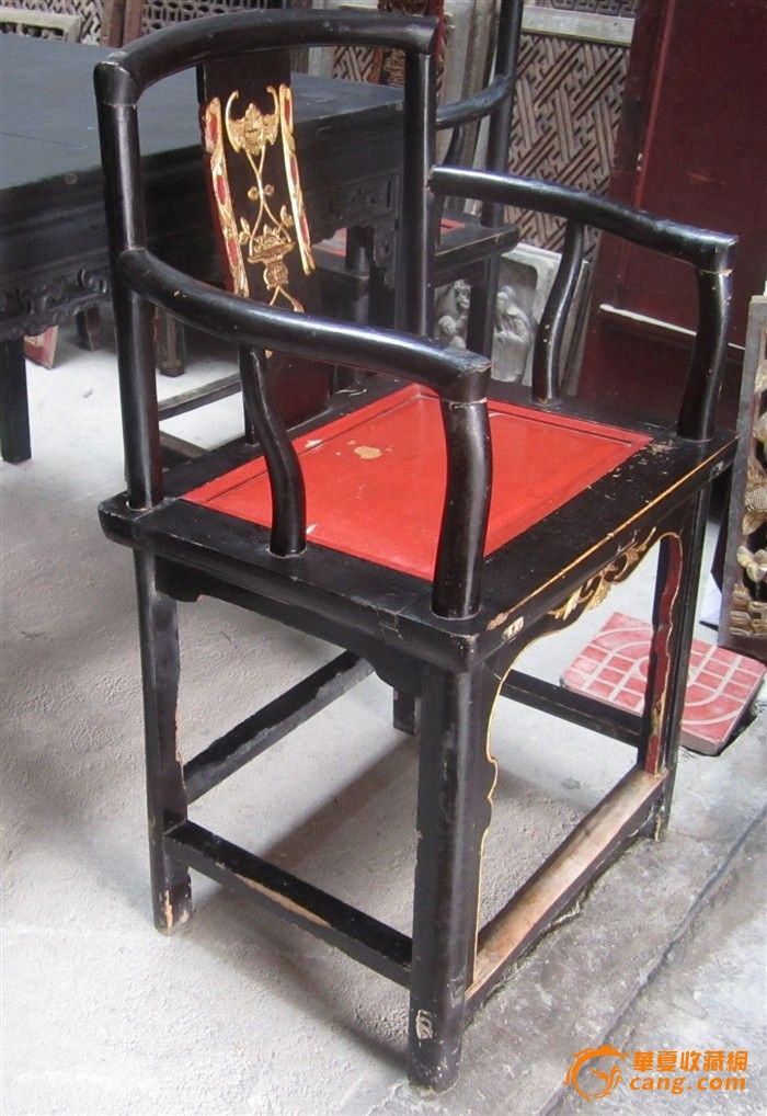 古玩收藏 清代桌椅一套 八仙桌 完整 工艺好 漆