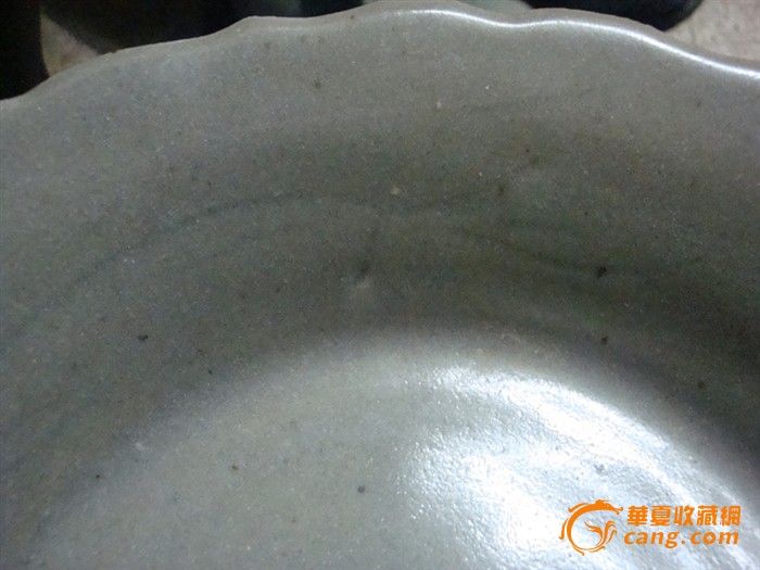 明代龙泉花口盘【江A】_明代龙泉花口盘【江