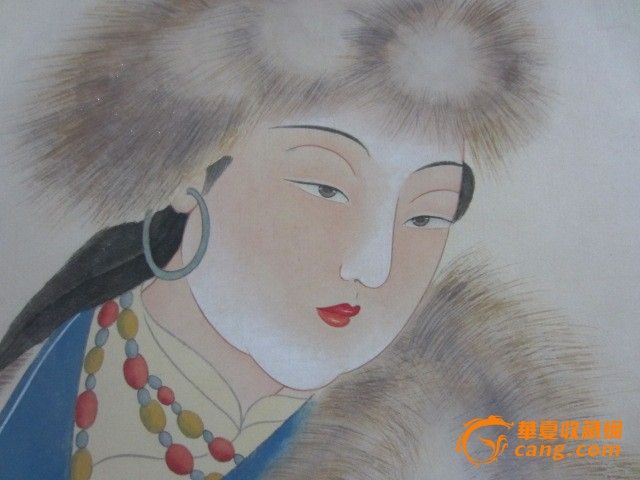 张大千<em>侍女</em>_张大千<em>侍女</em>价格_张大千<em>侍女</em>图片
