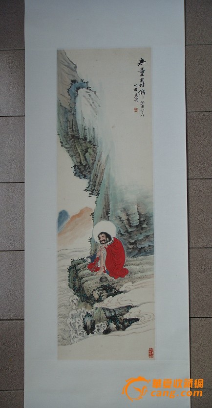 民国名人著名人物画家【钱化佛】精品无量寿佛