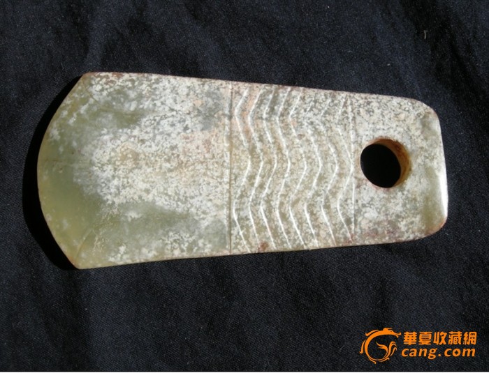 商周兽面纹玉钺