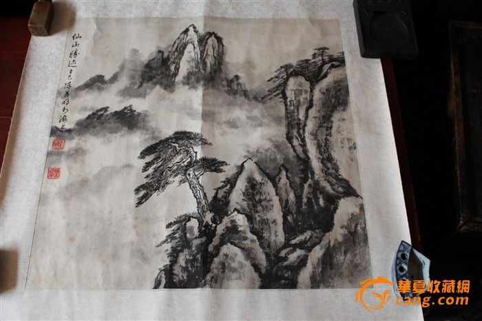 山水画大师陈英明作品_山水画大师陈英明作品