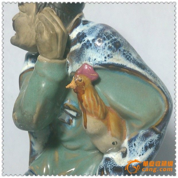 时千偷鸡*独特趣味的文革瓷塑像_时千偷鸡*独