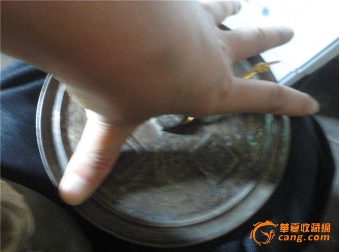 直径约15厘米五指登科铜镜(较厚重)_直径约15