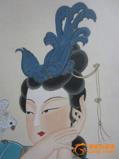 张大千<em>侍女</em>_张大千<em>侍女</em>价格_张大千<em>侍女</em>图片