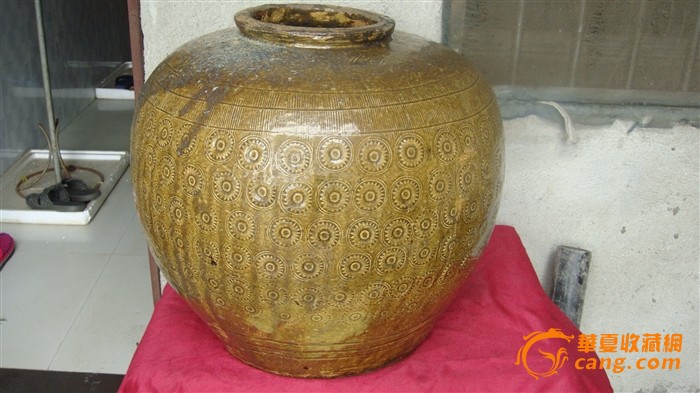 马口窑金钱花大号苹果尊