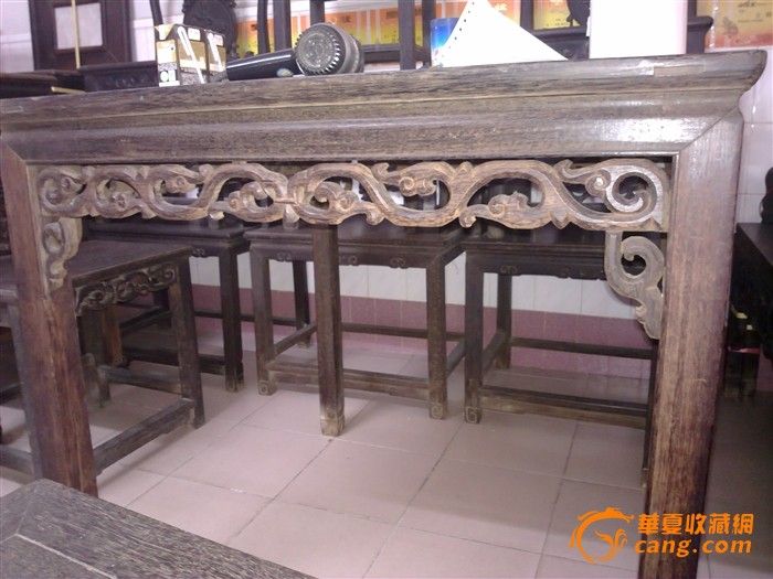 清代铁力木八仙桌_清代铁力木八仙桌价格_清代铁力木八仙桌图片_来自藏友悟古堂_木器_地摊交易_华夏收藏网 cang.com