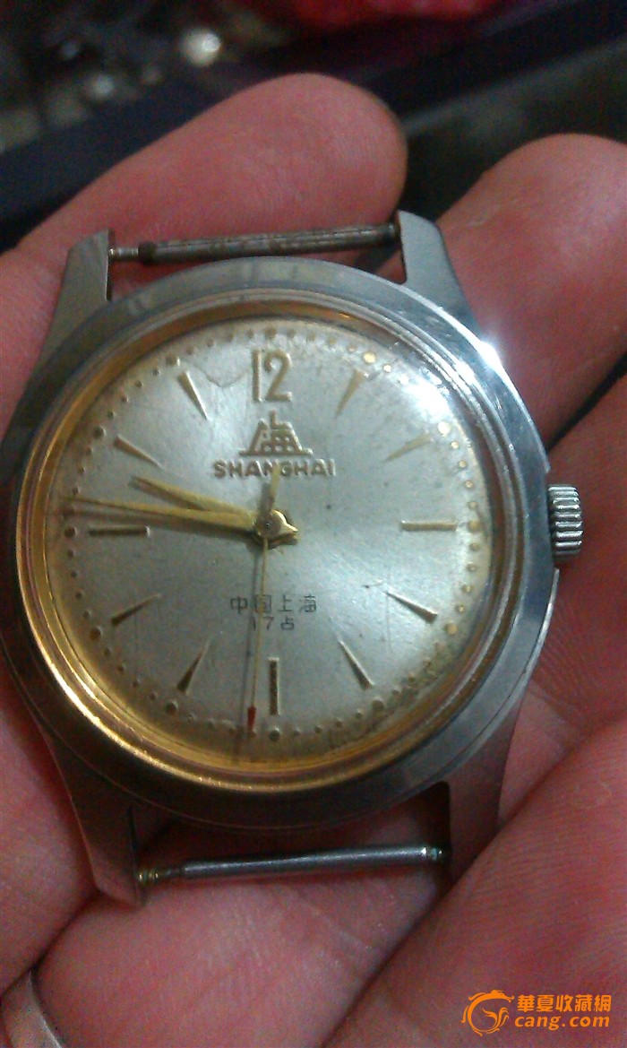 六十年代上海牌A-611金字金针手表_六十年代